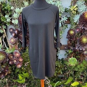 Black Sweatshirt Dress